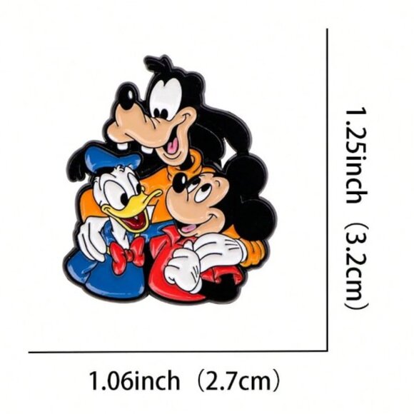 DISNEY Mickey, Donald & Goofy Enamel Trading Pin (BRAND NEW!) - Picture 2 of 4